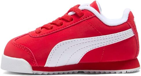Puma Infant Boys Roma 24 عكس الدانتيل أحذية أحذية غير رسمية - أحمر - أحمر in Kuwait