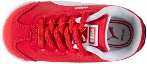 Puma Infant Boys Roma 24 عكس الدانتيل أحذية أحذية غير رسمية - أحمر - أحمر in Kuwait