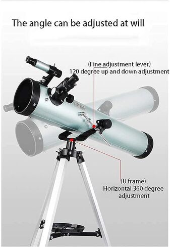 Telescopes for Astronomy Telescope for Kids and Beginners 125mm Gauge Reflection Telescope Telescope with Adjustable Tripod and 5x24 Finder Beautiful Home (Package 4) in Saudi Arabia