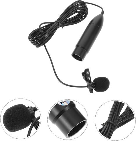 لافالييه صدر طية ميكروفون XLR مقطع ثلاثي الإبرة معدات التسجيل متعددة الاستخدامات للخطب والبث in Saudi Arabia