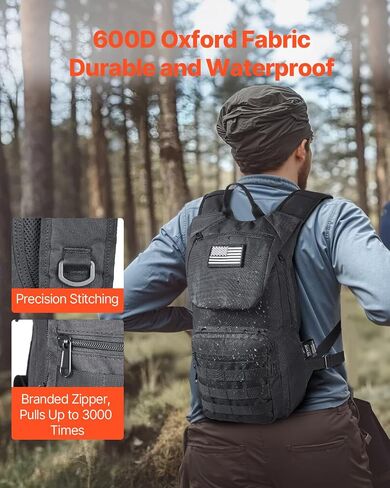 VEVOR Hydration Backpack, Insulated Hydration Pack Backpack with Water Bladder, Hiking Water Backpack with Storage for Men Women, Hydro Water Daypack for Hiking Running Cycling Camping in Kuwait