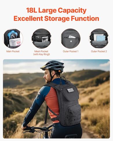 VEVOR Hydration Backpack, Insulated Hydration Pack Backpack with Water Bladder, Hiking Water Backpack with Storage for Men Women, Hydro Water Daypack for Hiking Running Cycling Camping in Kuwait