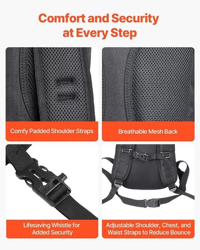 VEVOR Hydration Backpack, Insulated Hydration Pack Backpack with Water Bladder, Hiking Water Backpack with Storage for Men Women, Hydro Water Daypack for Hiking Running Cycling Camping in Kuwait