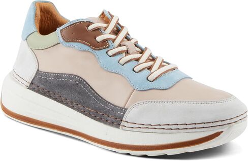 Spring Step Women's Booker Sneakers with Premium Leathers, Geometric Pattern, and Removable Insoles in Saudi Arabia