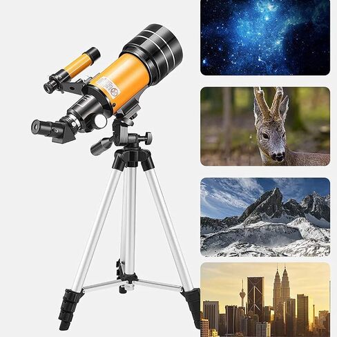 Super Super Super Super Travel Telescope 70mm Aperture 300mm Telescope الفلكي مع شريك جيد قابل للتعديل لمشاهدة القمر والكوكب in Saudi Arabia