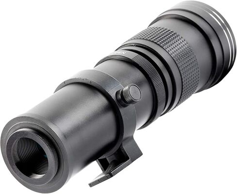 Ultimaxx 420-800mm (W/Converter 840-1600mm) f/8.3-16 Manual Teameleto Zoom T-Mount Lens Kit لـ Nikon D7500 ، D500 ، D600 ، D610 ، D700 ، D750 ، D800 ، D810 ، D850 ، D3200 ، D3300 ، D3400 ، D5100 ، D5100 ، D5100 ، in Saudi Arabia