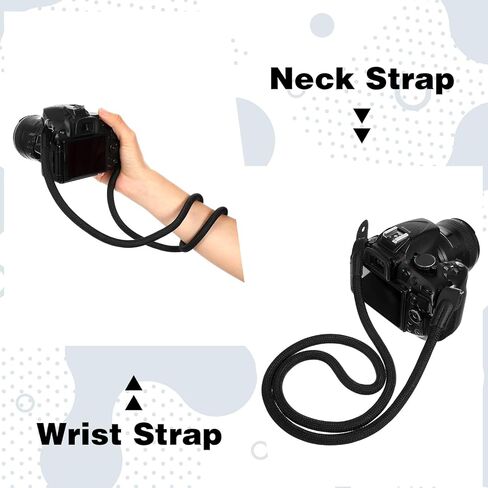 حزام الكاميرا خمر ، حزام حبل التسلق لحفرة مستديرة ، 105 سم نايلون تسلق كاميرات الكتف in Kuwait