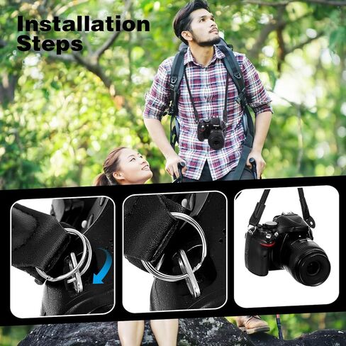 حزام الكاميرا خمر ، حزام حبل التسلق لحفرة مستديرة ، 105 سم نايلون تسلق كاميرات الكتف in Kuwait