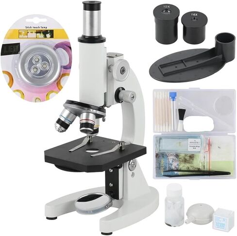 ZTBH Microscope Accessories Kit 40X - 640X Student Biological Microscope Laboratory Professional Biological Trinocular Microscope with HDMI USB Video Camera Microscope Slides (Color : 37MP HDMI USB) in Saudi Arabia
