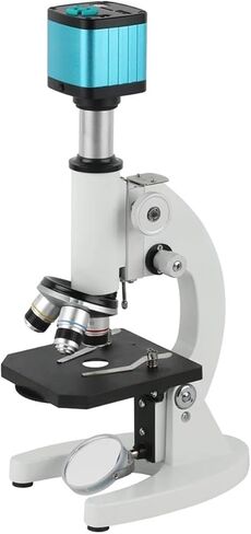 ZTBH Microscope Accessories Kit 40X - 640X Student Biological Microscope Laboratory Professional Biological Trinocular Microscope with HDMI USB Video Camera Microscope Slides (Color : 37MP HDMI USB) in Saudi Arabia