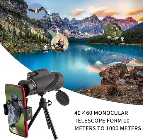 40 × 60 تلسكوب أحادي مع حامل الهاتف الذكي و TRUPOD BAK4 PRISM FMC للبالغين أطفال يراقبون التخييم سافرًا للحياة البرية in Saudi Arabia