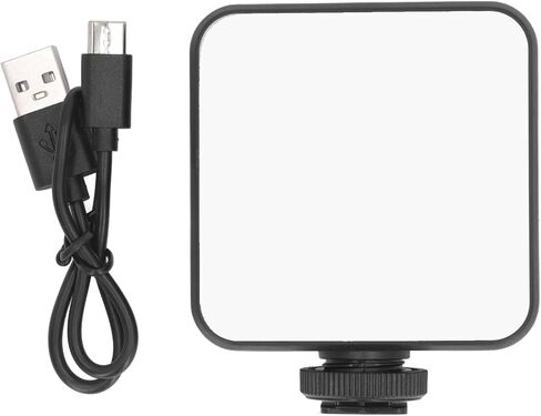 ضوء فيديو RGB ، 1200 مللي أمبير في الساعة قابلة لإعادة الشحن الكامل LED LED Light RGB ضوء الفوتوغرافي مع 3 حوامل أحذية باردة ، تصوير قابلة للتصوير صورة شخصية ، أوضاع ألوان متعددة in Saudi Arabia