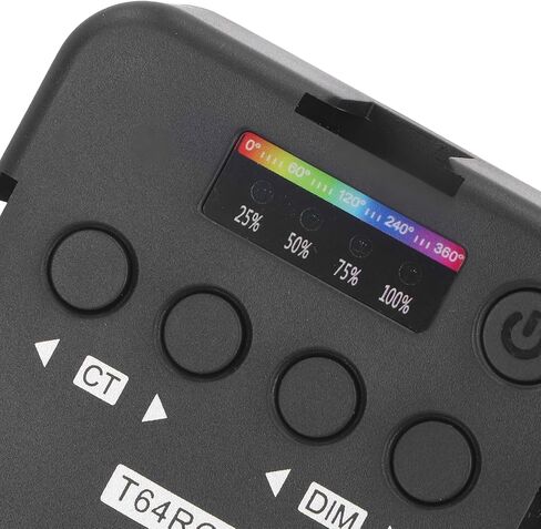ضوء فيديو RGB ، 1200 مللي أمبير في الساعة قابلة لإعادة الشحن الكامل LED LED Light RGB ضوء الفوتوغرافي مع 3 حوامل أحذية باردة ، تصوير قابلة للتصوير صورة شخصية ، أوضاع ألوان متعددة in Saudi Arabia