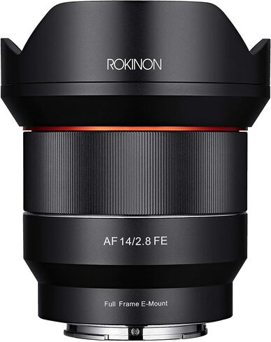 Rokinon 14mm F2.8 Full Frame Auto Focus Lens for Sony E-Mount, Black (IO14AF-E) (Renewed) in Saudi Arabia