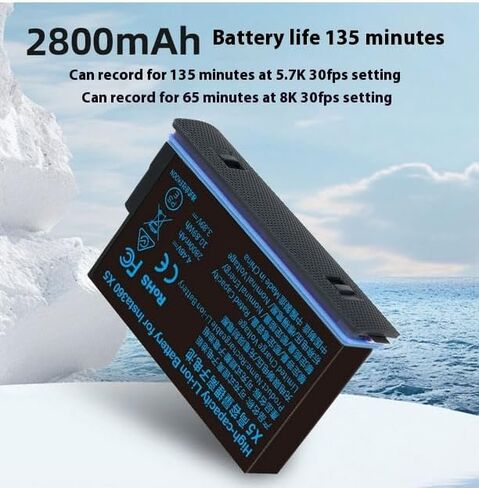 Battery Charger Set for Insta 360 X5,Simultaneous Charging of 3 Batteries with Charging Cable,Supports Fast Charging (Charger+2Battery) in Saudi Arabia