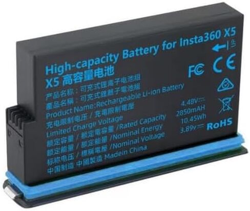 Battery Charger Set for Insta 360 X5,Simultaneous Charging of 3 Batteries with Charging Cable,Supports Fast Charging (Charger+2Battery) in Saudi Arabia