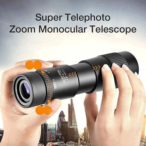 Telescope Waterproof with Smartphone Adapter Tripod and for Bird Watching//Camping 4K 10 300X40MM Zoom Monocular Telescope - in Saudi Arabia