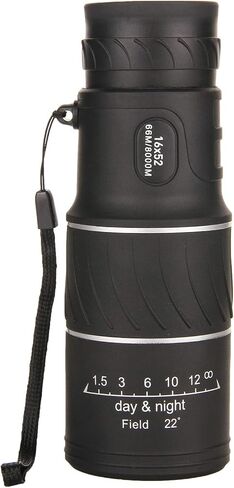 Single Telescope Option - 16x52 High Definition Binoculars for Adults, Black Outdoor Sports Monocular Telescope in Saudi Arabia