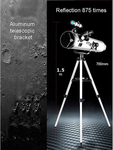 Astronomy Telescope Stargazing Getting Started 114Mm Aperture for Beginners Children Students Beginners to View The Beautiful Home in Saudi Arabia