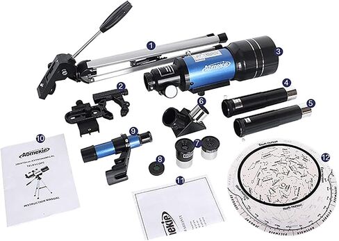 Telescopes for Adults Professional High Magnification Astronomy 70mm Aperture 360mm Mount Refraction Telescope for Kids Beginners Portable Telescope with Tripod for Space Observation in Saudi Arabia