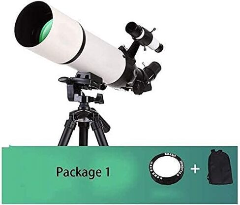 2021 التلسكوبات المحدثة للمبتدئين في علم الفلك 45 درجة منتصب Zenith Mirror 80mm قطر كبير 5x24 تلسكوب Finder للأطفال مع حقيبة الظهر والترايبود (حزمة الألوان 1) حزمة 1 in Saudi Arabia