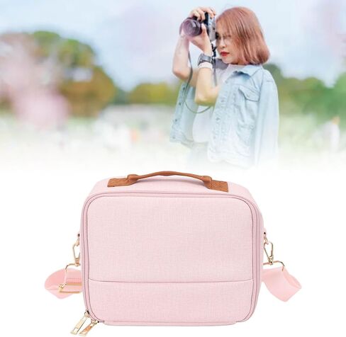 Camera Storage Bag, Camera Carrying Case, Camera Carrying Bag, Suitable for Cameras of Various Sizes (Pink) in Saudi Arabia