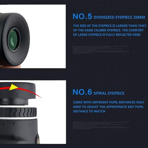 40x60 High Magnification Monocular Telescope - Non-Mini Refractor for Bird Watching and Hunting in Saudi Arabia