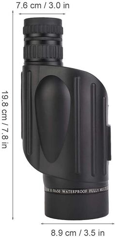 Telescope 10-30x50 HD أحادي المقاومة للماء مقاومة للماء أحادية للبالغين مع محول الهاتف وترايبود لمشاهدة الطيور السفر في الهواء الطلق in Saudi Arabia