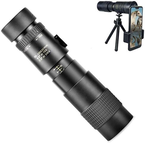 40X60 Monocular Scope Cell Phone Telescope with Smartphone Holder Tripod for Bird Watching Camping Hiking Travelling Wildlife Secener Men Dad Gifts with Phone Tripod & Holder in Saudi Arabia