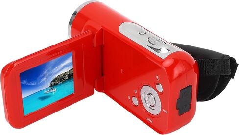 yoidesu camera camera camcorder ، 1080p 16mp quareld camcorder ، 16x digital Zoom 2 Inch Rotatable Screen Digital Recorder ، للنمو ، والسفر ، وحفلات الزفاف (أحمر) in Kuwait