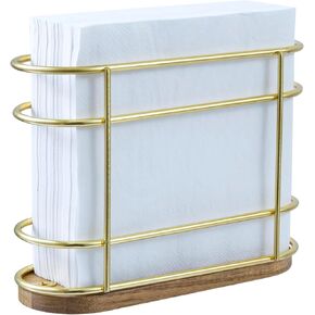 حامل مناديل بتصميم سلك معدني مزخرف على شكل شجرة عيد الميلاد من MyGift مع قاعدة أسمنتية رمادية، حامل مناديل مطبخ للعطلات in Kuwait