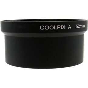 أنبوب محول المعادن لـ Nikon Coolpix عدسة وعدسات مرشح 52 مم ، استبدل لمحول الأنبوب الأصلي Nikon UR-E24 Black in Kuwait