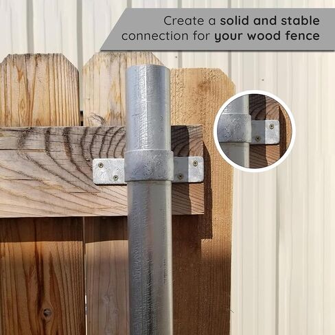 Fence Bracket - Steel to Wood Fence Brackets - Galvanized Fence Post Bracket - Fence Brackets for Metal Posts - Fence Post Repair in Saudi Arabia