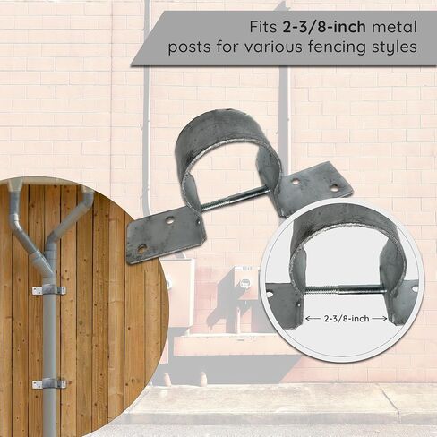 Fence Bracket - Steel to Wood Fence Brackets - Galvanized Fence Post Bracket - Fence Brackets for Metal Posts - Fence Post Repair in Saudi Arabia