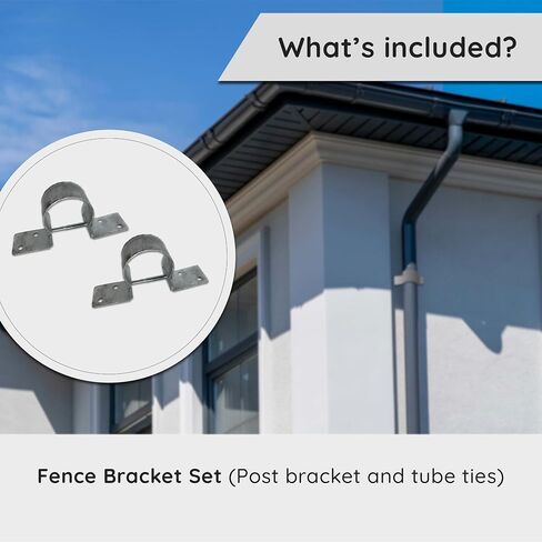 Fence Bracket - Steel to Wood Fence Brackets - Galvanized Fence Post Bracket - Fence Brackets for Metal Posts - Fence Post Repair in Saudi Arabia
