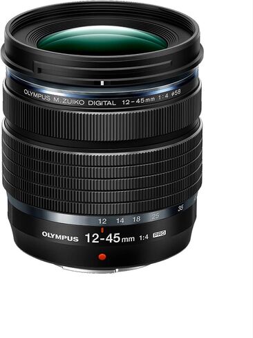 Olympus M.Zuiko Digital Ed 12-45mm F4.0 Pro Lens Black ، for Micro Four Cameras (متجدد) in Kuwait