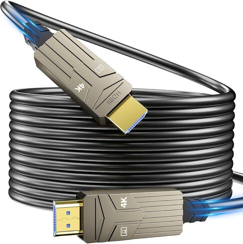 Soonsoonic 4K HDMI Cable 50Ft | High Speed HDMI 2.0 Cable & 4K@60Hz 2K 1080P 3D ARC Ethernet HDMI Cord | for UHD TV Monitor Laptop Xbox PS4/PS5 ect (15m) in Kuwait
