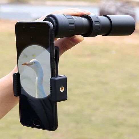 4K 10-300x40mm التلسكوب أحادي مع حامل الهاتف الذكي وترايش ترايبود - مناظير البالغين المقاومة للماء لمشاهدة الطيور in Saudi Arabia