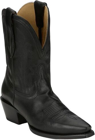 Tony Lama Women's Areli Western Booties Snip Toe - DR3252 8 M US Black in Saudi Arabia
