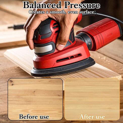 3 PCS Mouse Sander Pads Detail Mouse Sanding Interface Pad with 5 Holes Sanding Sponge for Orbital Sander Foam Interface Sandpaper Backing Pad for Flexibility Balancing Pressure(White,14×10 ×1.2 Cm) in Saudi Arabia