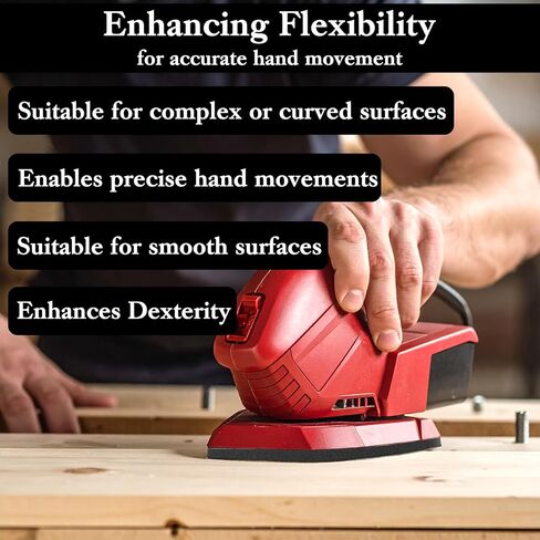 3 PCS Mouse Sander Pads Detail Mouse Sanding Interface Pad with 5 Holes Sanding Sponge for Orbital Sander Foam Interface Sandpaper Backing Pad for Flexibility Balancing Pressure(White,14×10 ×1.2 Cm) in Saudi Arabia