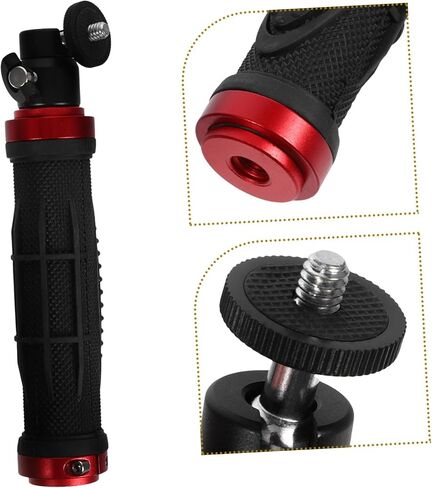 NUOBESTY Convenient Camera Handle Grip Stabilizer with Non Slip Surface Lightweight Design for Improved Video Quality Compatible with Any Camera Setup in Saudi Arabia