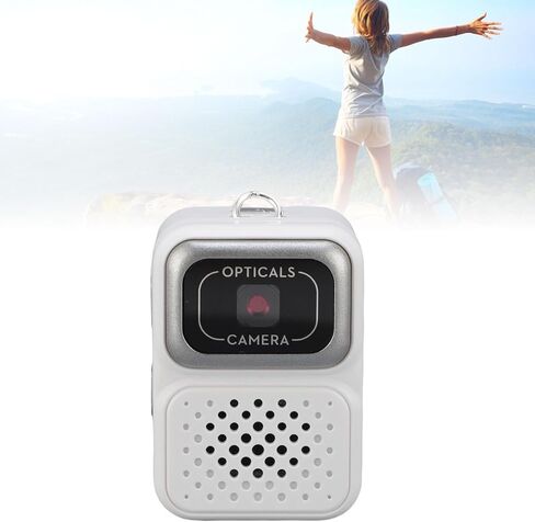 yoidesu mini digital camera keykain ، 0.96 بوصة عرض 2MP 480p كاميرا فيديو مفاتيح مع سجل 150 دقيقة ، كاميرا الفيديو الصغيرة المحمولة لدراسة السفر (أبيض) in Kuwait