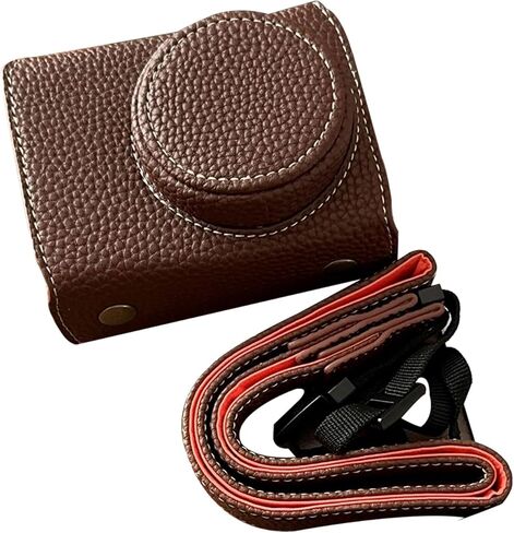 Gugxiom Camera Case for ZV1 ZV 1 Accessories, Digital Camera PU Leather Storage Bag with Removable Shoulder Strap, Cam Bag Built in 1/4" Thread Hole (Green) in Saudi Arabia