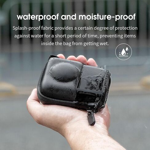 Yunseity 360 Panoramic Camera Travel Protector, Portable PU Leather Storage Bag with Wrist Strap, Rainproof, Quick Connection to Tripod, Selfie Stick in Saudi Arabia