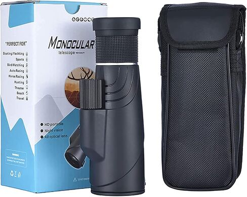 10-20x50 Zoom Monocular Telescope for Adults Bak4 Prism HD High Power Waterproof Scope with Smartphone Adapter Bird Watching Tripod Hiking Camping Trips in Saudi Arabia