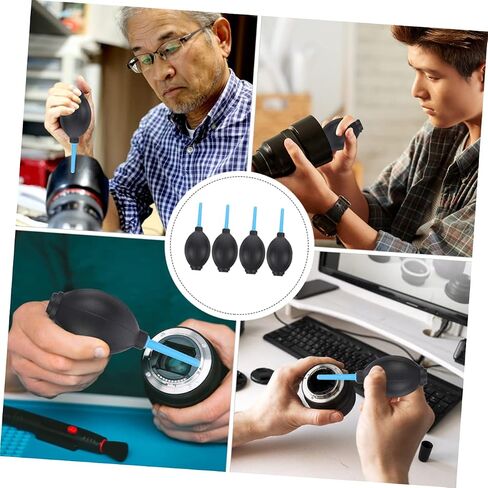 Gadpiparty 4pcs Air Blower Squeeze Pump for Camera Lens Keyboard و Electronics Gust Cleaning Morting for DSLR DSLR Sensors and Filters in Saudi Arabia