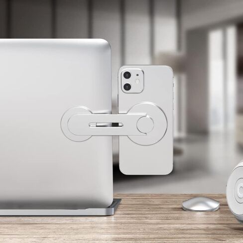 حامل الهاتف المحمول المغناطيسي حامل - محول كاميرا الاستمرارية متوافق مع Magsafe لنظام التشغيل iOS 16 و MacOS Ventura ، شريحة شاشة الكمبيوتر المحمولة المحمولة. in Kuwait