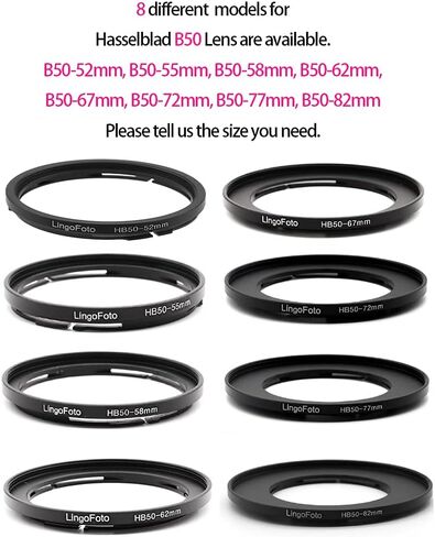 B60-62/67/72/77/82 مم حلقة محول المرشح لـ Hasselblad B60 Bay Lens B60-67mm Ring Lens Lens for Hasselblad B60 Lens for 67mm Camera Filters in Kuwait