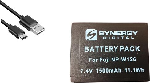Synergy Digital Accessory Kit, Compatible with Fujifilm X-S10 Digital Camera Includes: EM-USB-TYPEC-3B USB Cable, SDNPW126 Battery in Saudi Arabia